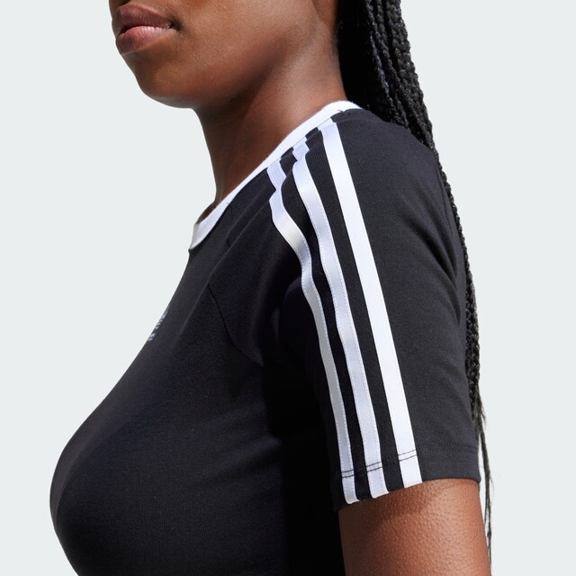 ADIDAS ORIGINALS, T-Shirt '3-Streifen' Schwarz, Bild 2 von 6