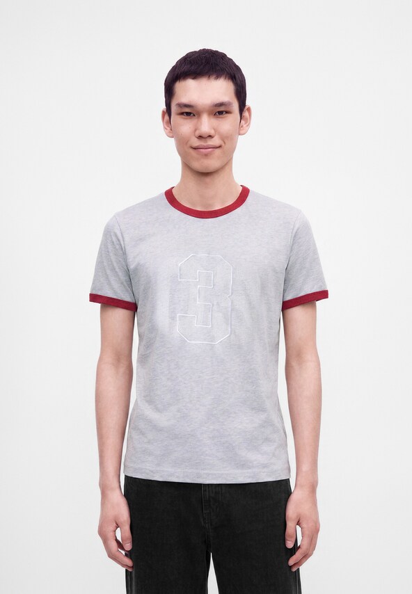 ADIDAS ORIGINALS, T-Shirt 'RINGER' Grau, Bild 2 von 6