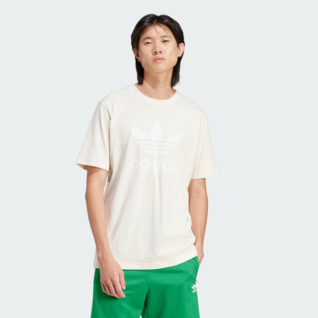 ADIDAS ORIGINALS, Shirt 'Adicolor Trefoil', Beige, Image 2 of 5