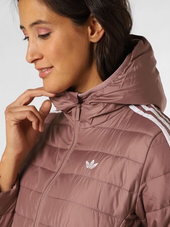 Jacke 'Premium ' in Lila & Weiß