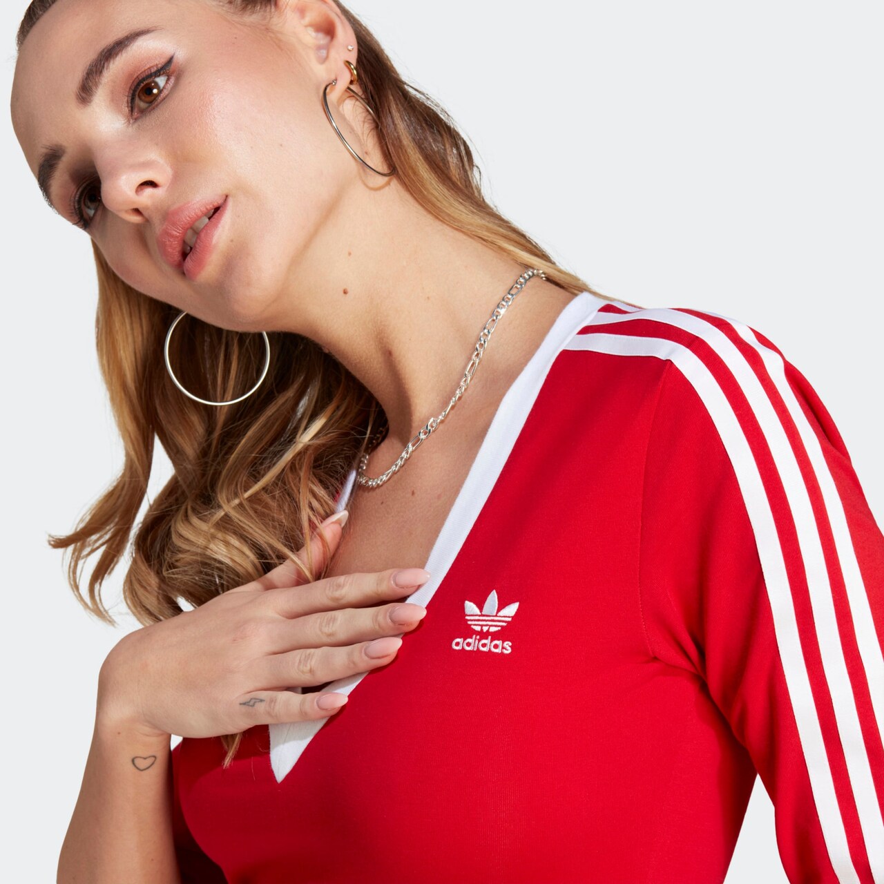 ADIDAS ORIGINALS, Kleid 'Adicolor Classics', Rot, Bild 4 von 5