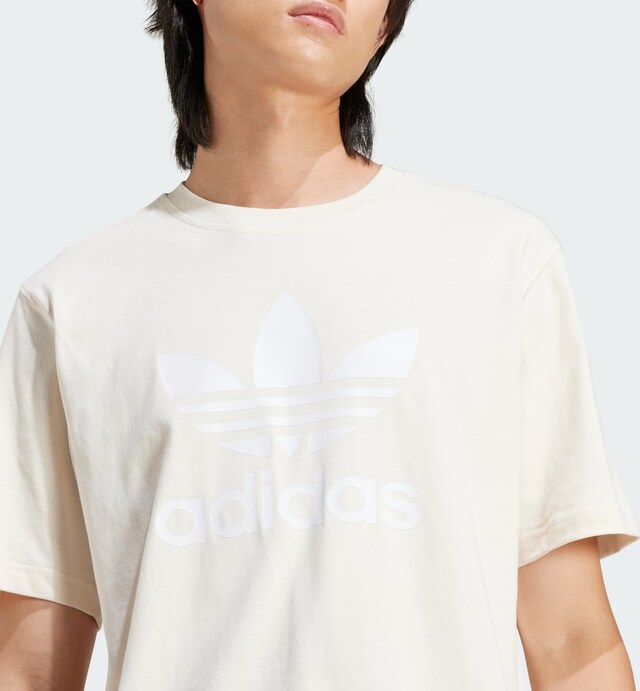 ADIDAS ORIGINALS, T-Shirt 'Adicolor Trefoil' Beige, Bild 4 von 5