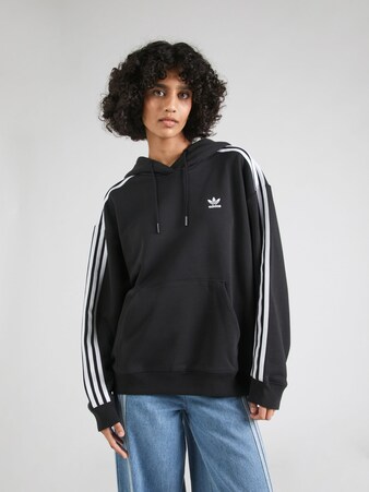 Sweatshirt in Schwarz & Braun