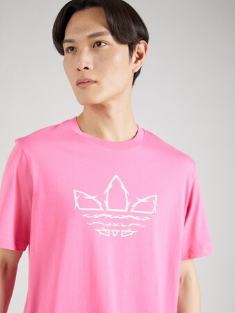 T-Shirt 'Pride' in Pink & Schwarz