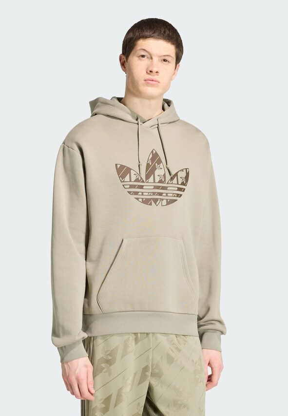 ADIDAS ORIGINALS, Sweatshirt 'MONO HOODED' Beige, Bild 2 von 5