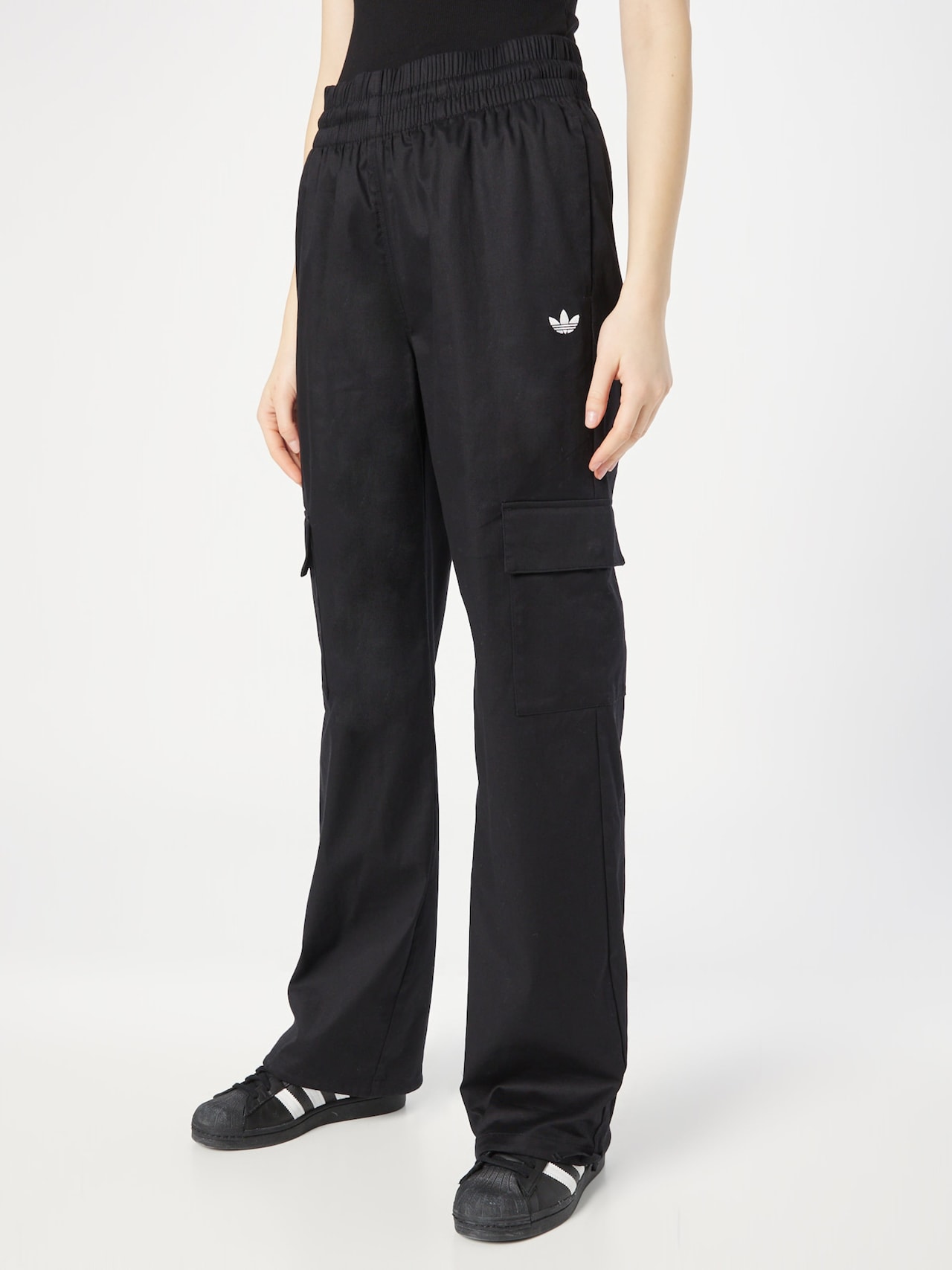 ADIDAS ORIGINALS, Hose 'Wide ', Schwarz, Bild 2 von 5