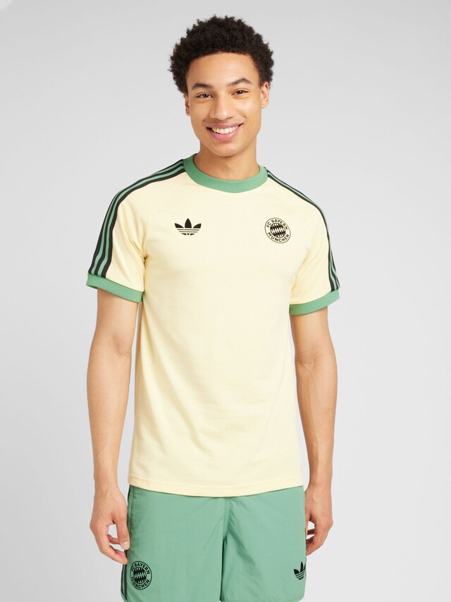ADIDAS ORIGINALS, Shirt 'FC Bayern Adicolor Classics', Yellow, Image 2 of 4