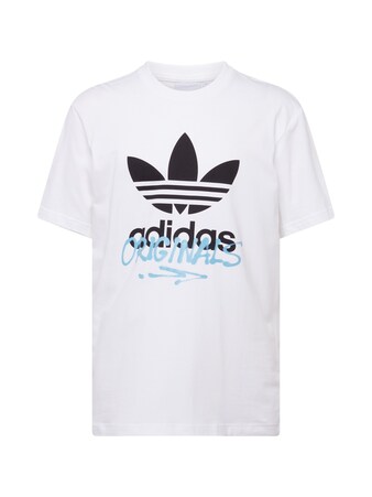 ADIDAS ORIGINALS, T-Shirt 'STREET 1' Weiß & Schwarz