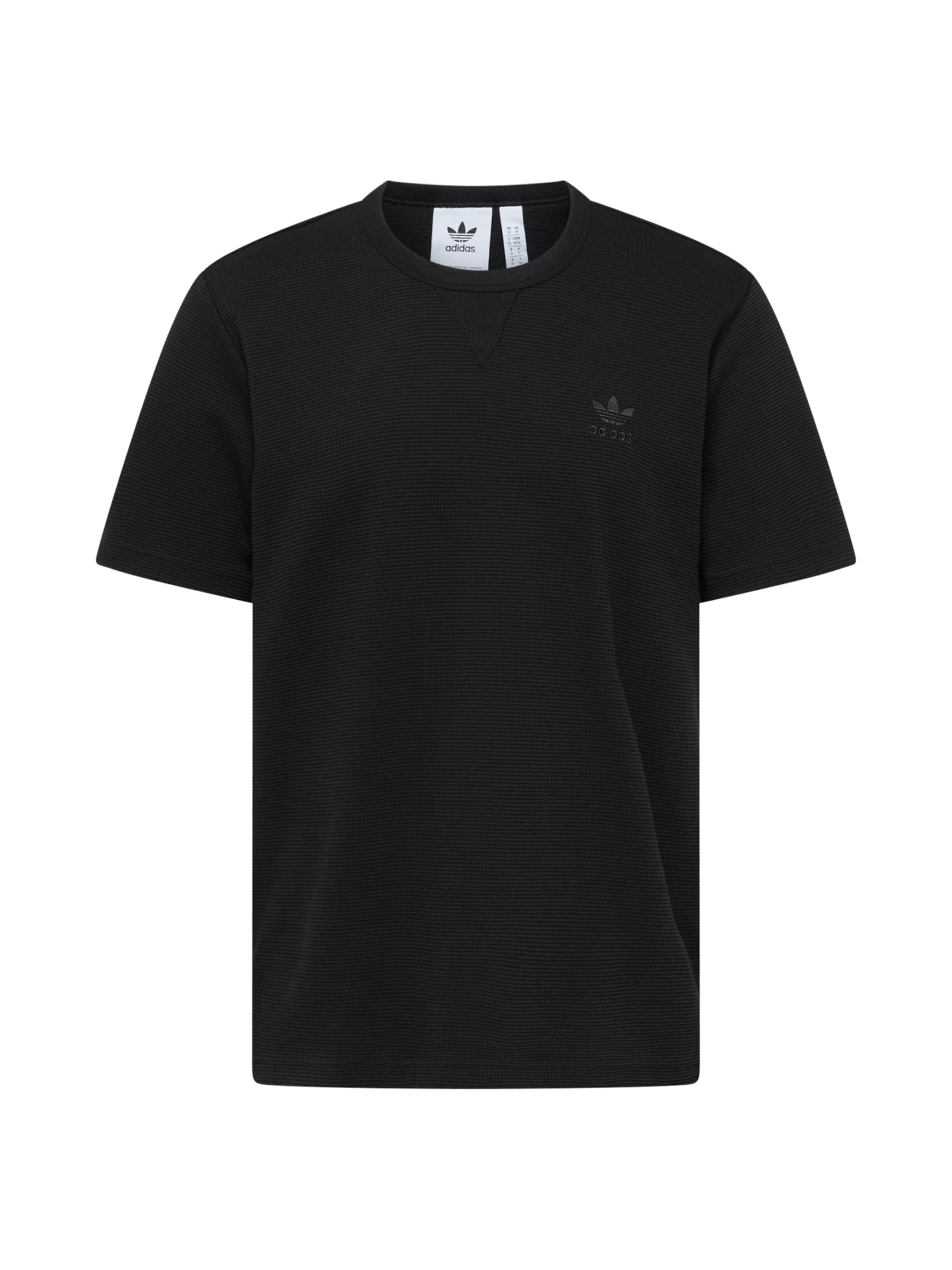 T-Shirt 'Trefoil Essentials' in Schwarz & Blau