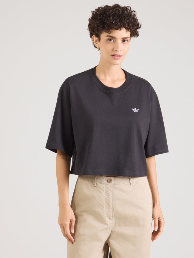 ADIDAS ORIGINALS, Shirt 'ESS', Black, Image 2 of 5