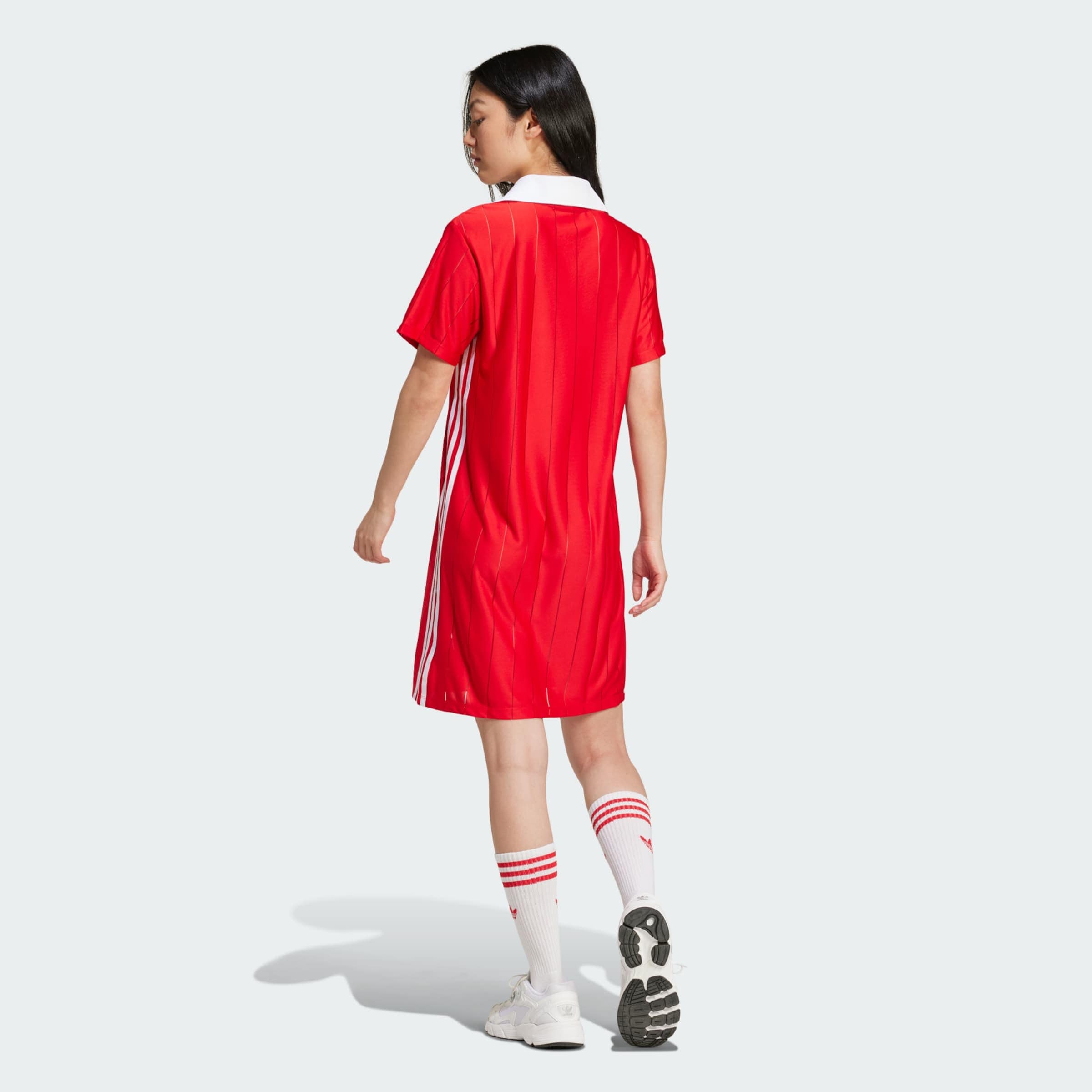 Kleid 'Adicolor' in Rot, Grün & Schwarz