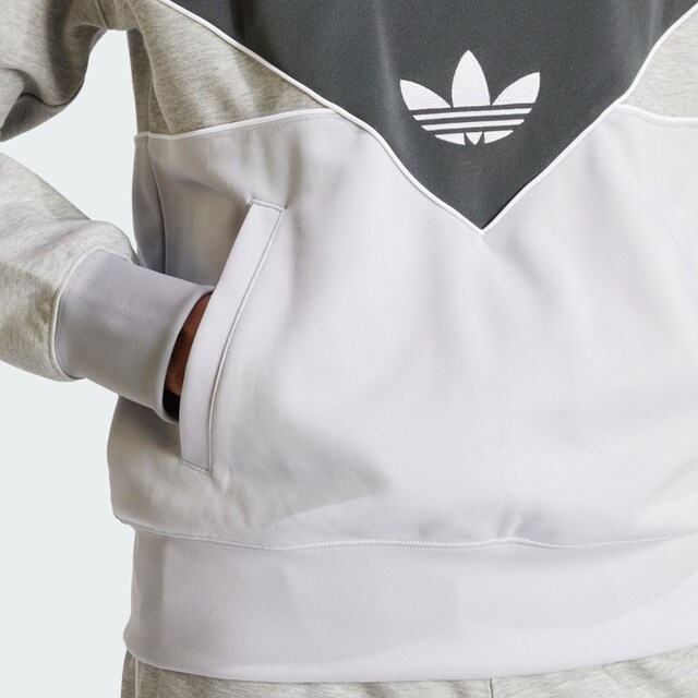 ADIDAS ORIGINALS, Sweatshirt 'Adicolor Cutline', Grey, Image 5 of 5