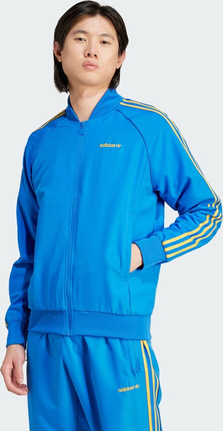 ADIDAS ORIGINALS, Athletic Jacket, Blue, Image 2 of 5