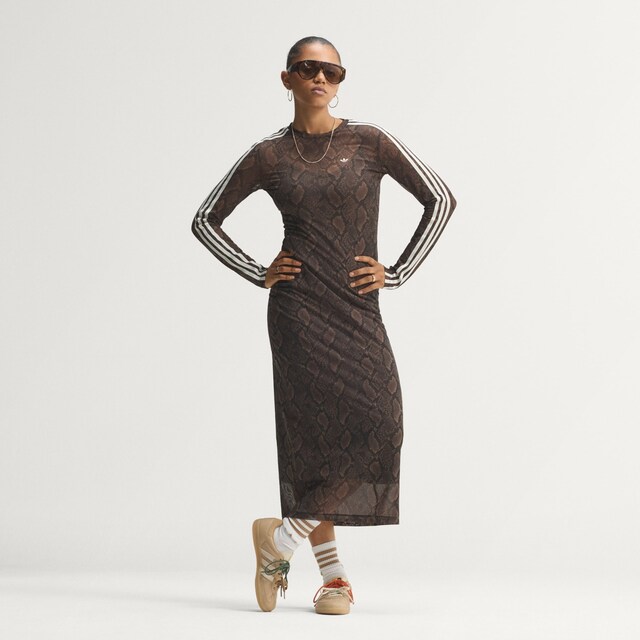 ADIDAS ORIGINALS, Kleid 'SNAKE PRINT MAXI' Braun, Bild 8 von 13