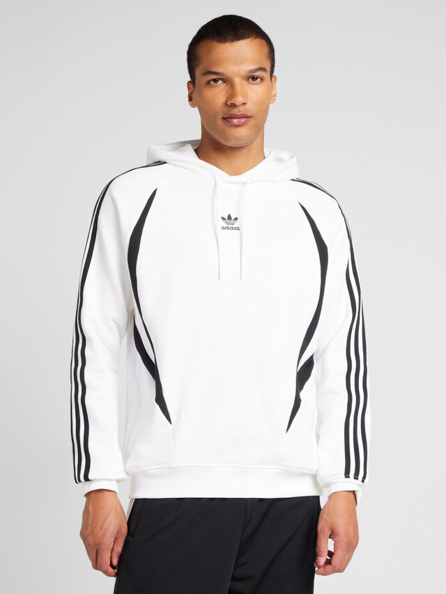 ADIDAS ORIGINALS, Sweatshirt 'ARCHIVE ', White & Black, Image 2 of 5