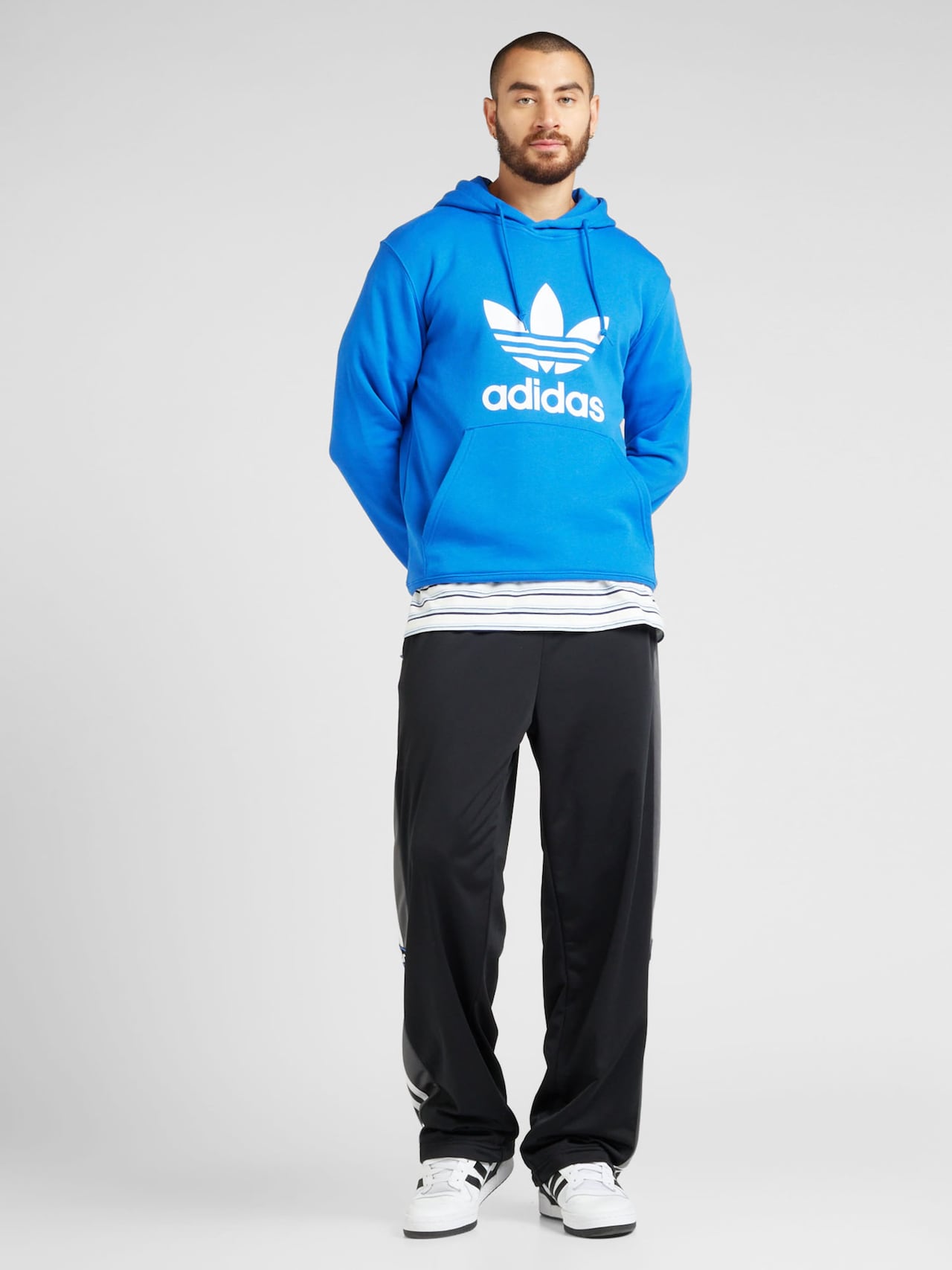 ADIDAS ORIGINALS, Sweatshirt  'Adicolor Classics Trefoil', Blau, Bild 3 von 5