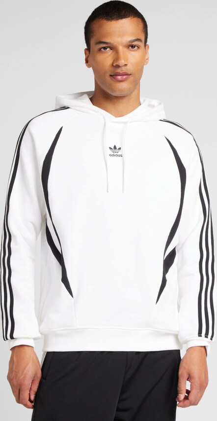 ADIDAS ORIGINALS, Sweatshirt 'ARCHIVE ', White & Black, Image 2 of 5