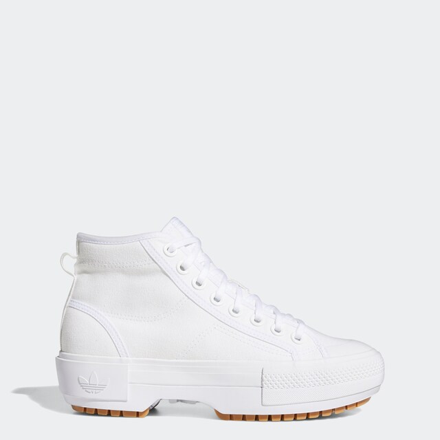 ADIDAS ORIGINALS, High-Top Sneakers 'Nizza Trek', White, Image 2 of 11