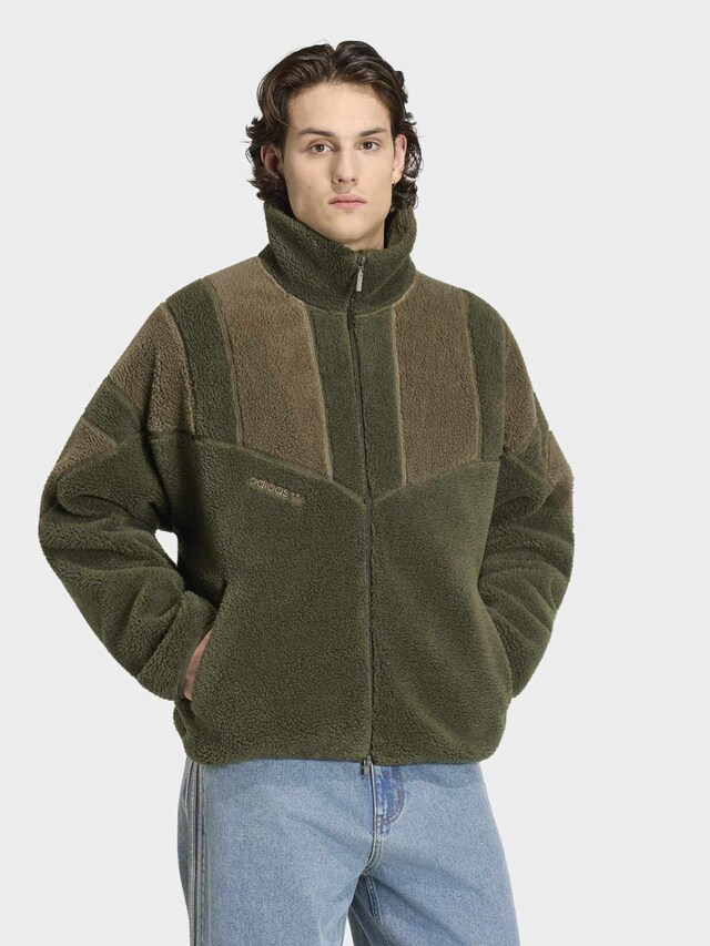 ADIDAS ORIGINALS, Fleecejacke 'Adicolor' Grün, Bild 2 von 6