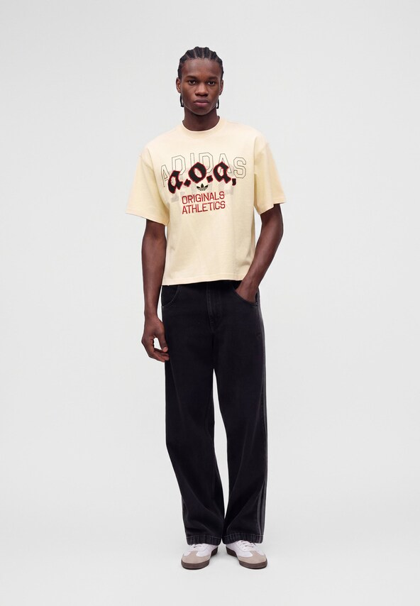 ADIDAS ORIGINALS, T-Shirt 'AOA' Beige, Bild 4 von 6