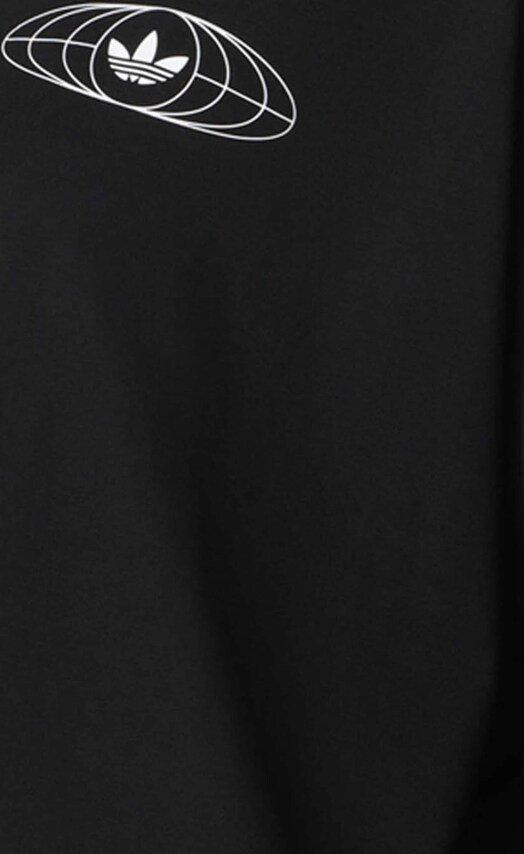 ADIDAS ORIGINALS, Oversized Shirt 'TOUR BANDS', Black, Image 3 of 3