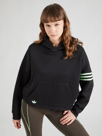 Sweatshirt 'NEUCL' in Schwarz & Schwarz