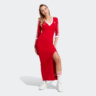 Kleid 'Adicolor Classics' in Rot & Schwarz