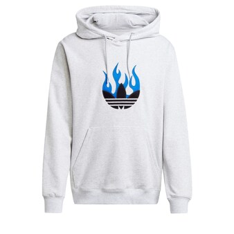 Sweatshirt ' Flames ' in Grau