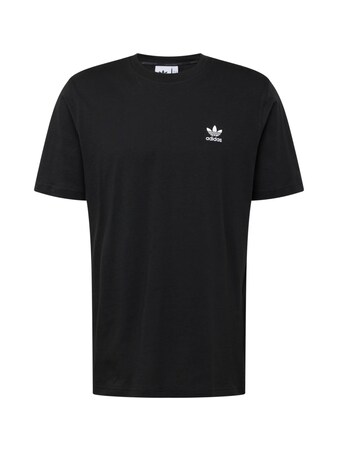 T-Shirt 'Trefoil Essentials' in Schwarz, Weiß, Grün & Weiß