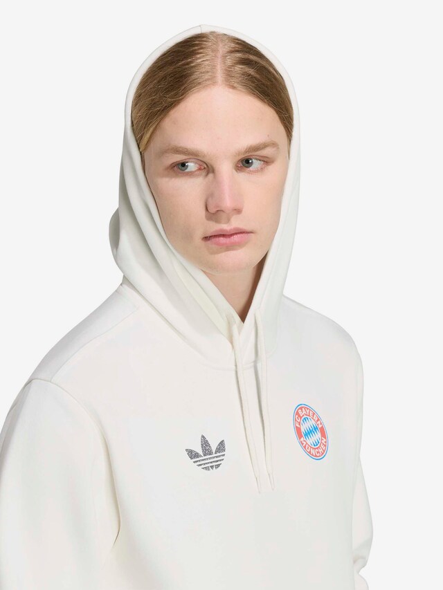 ADIDAS ORIGINALS, Sweatshirt 'FC Bayern München' Weiß, Bild 6 von 6