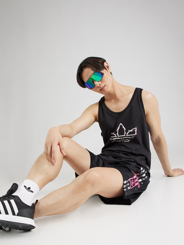 ADIDAS ORIGINALS, Shirt 'Pride', Black, Image 4 of 5