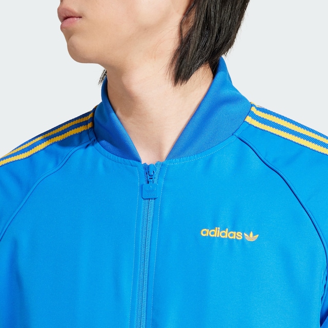 ADIDAS ORIGINALS, Athletic Jacket, Blue, Image 4 of 5