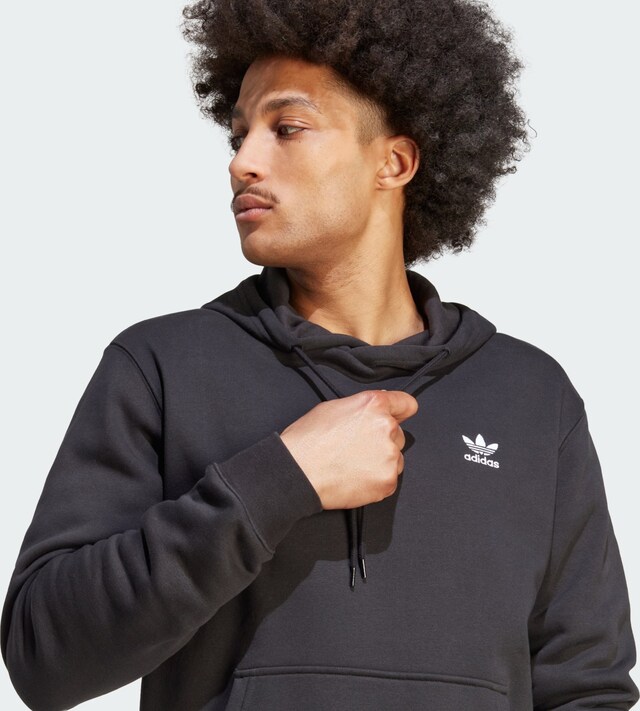 ADIDAS ORIGINALS, Sweatshirt 'Trefoil Essentials', Black, Image 4 of 5