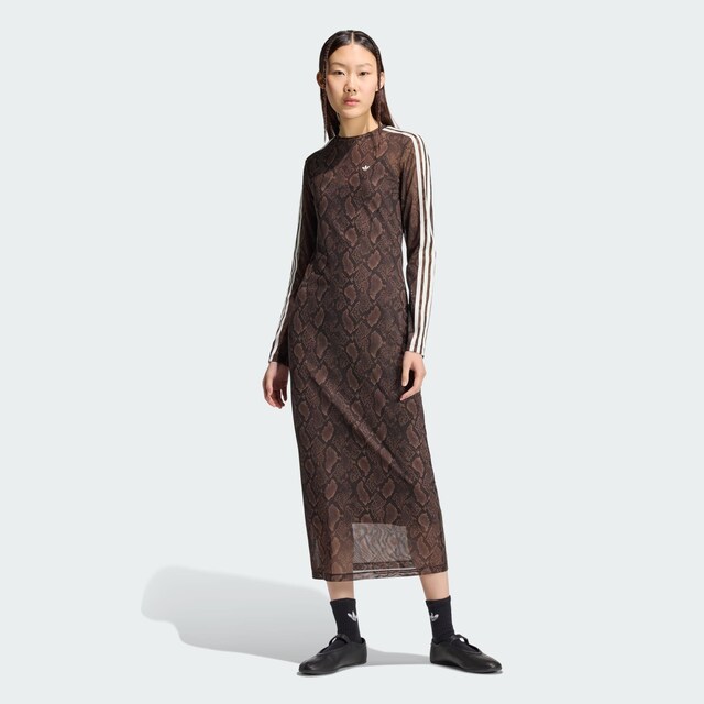 ADIDAS ORIGINALS, Kleid 'SNAKE PRINT MAXI' Braun, Bild 4 von 13