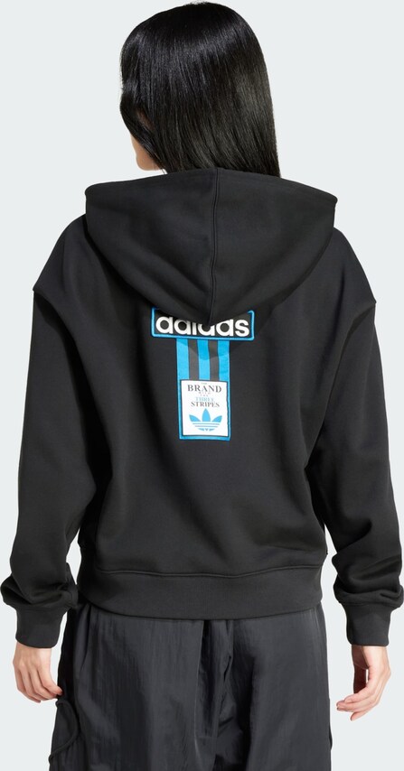 ADIDAS ORIGINALS, Sweatshirt 'Adibreak', Black, Image 3 of 4