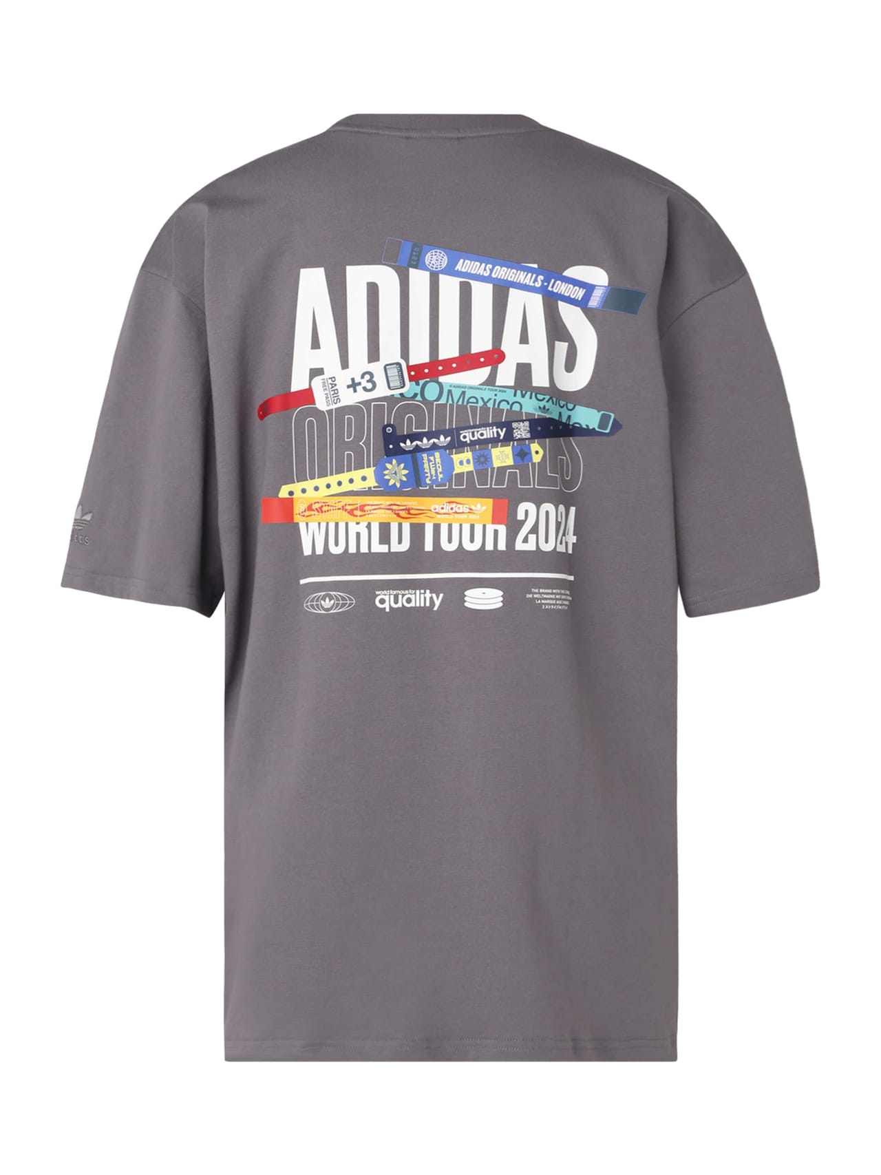 ADIDAS ORIGINALS, T-Shirt 'TOUR BANDS', Grau, Bild 2 von 2