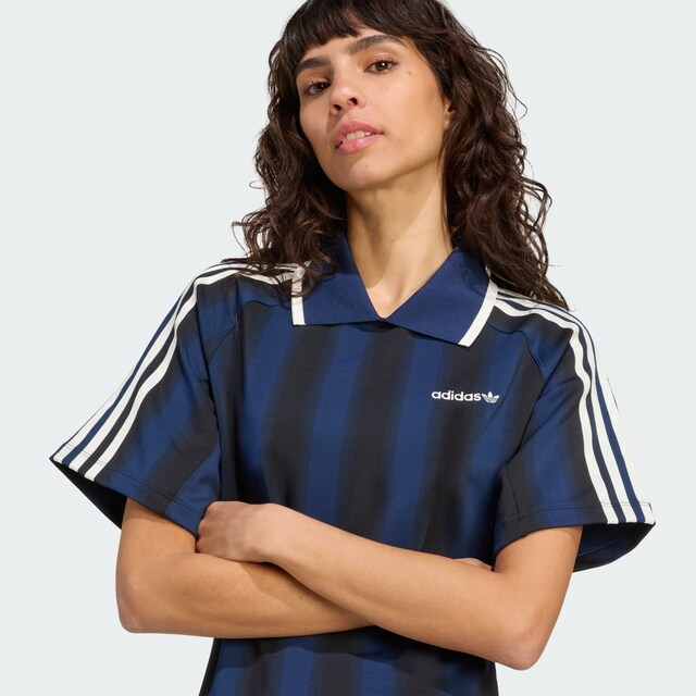 ADIDAS ORIGINALS, Kleid 'Football Inspired Graphic' Blau, Bild 4 von 5