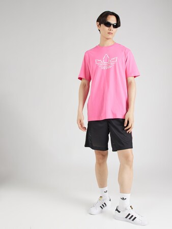 T-Shirt 'Pride' in Pink & Schwarz