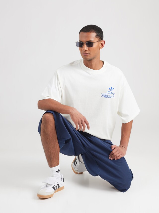 ADIDAS ORIGINALS, Majica 'Record', bijela, Image 4 of 5