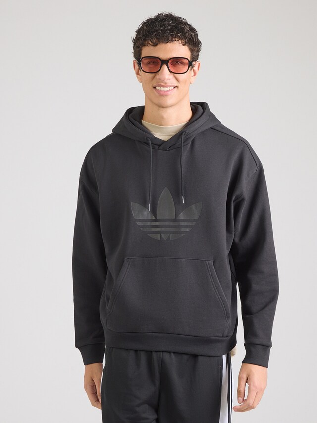 ADIDAS ORIGINALS, Sweatshirt 'Trefoil', Black, Image 3 of 5