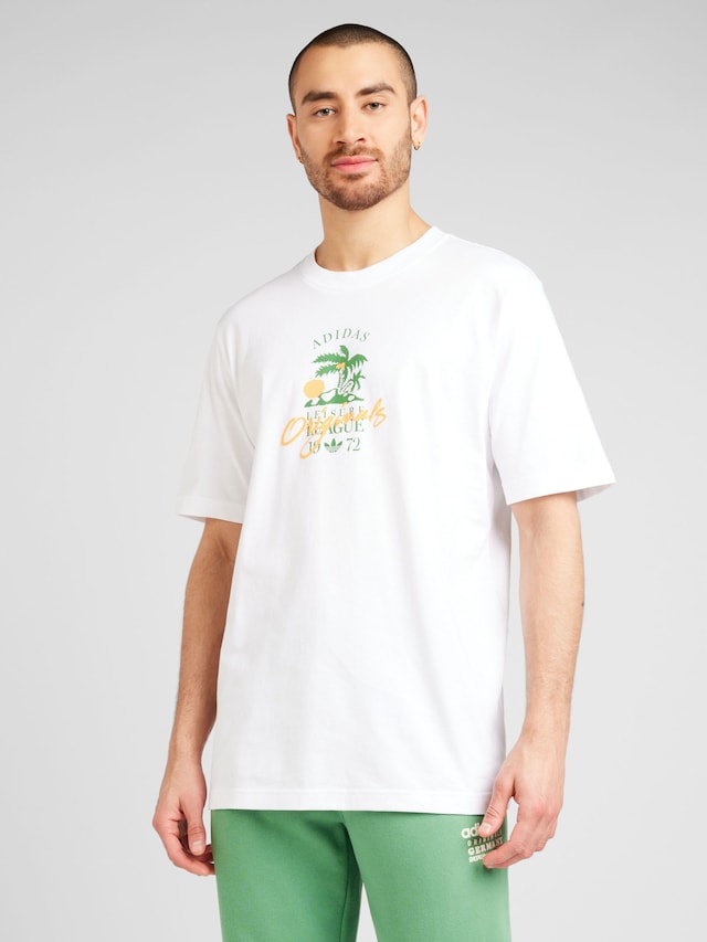 ADIDAS ORIGINALS, Shirt 'Leisure League', White, Image 2 of 5