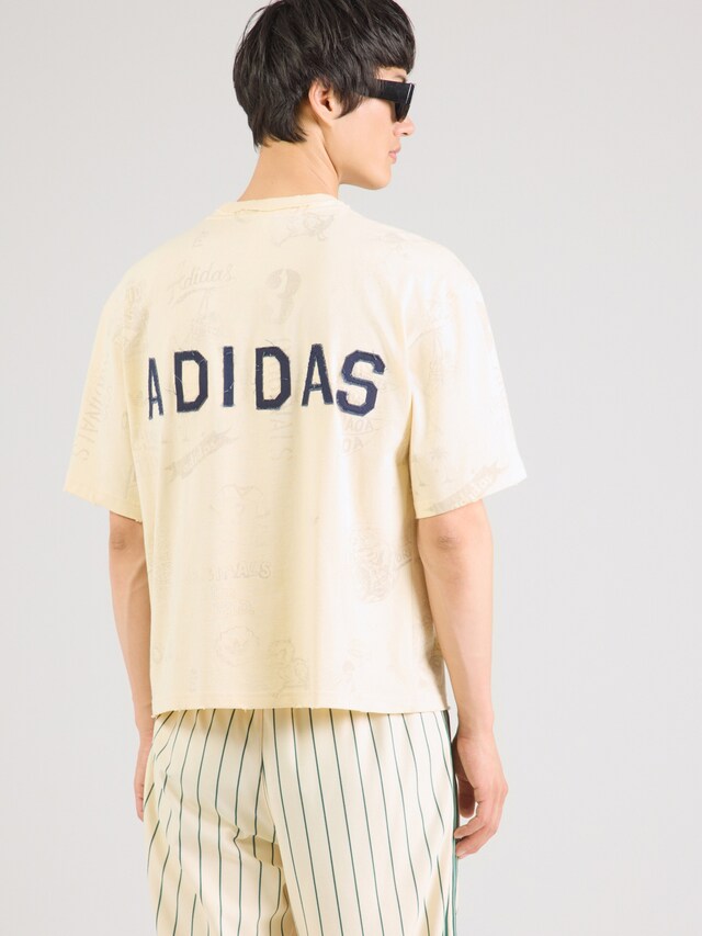 ADIDAS ORIGINALS, T-Shirt 'Varsity' Beige, Bild 3 von 5