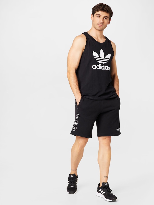 ADIDAS ORIGINALS, Shirt 'Adicolor Classics Trefoil', Black, Image 4 of 5