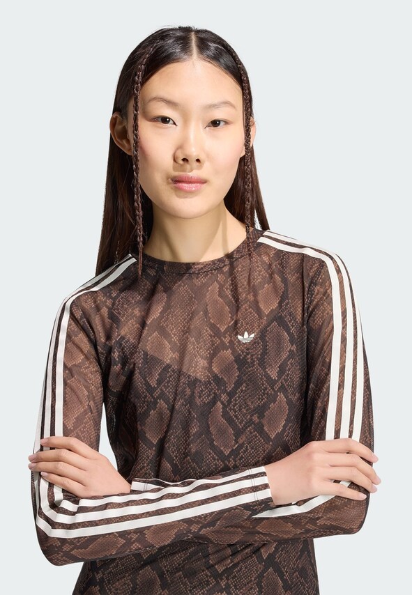 ADIDAS ORIGINALS, Kleid 'SNAKE PRINT MAXI' Braun, Bild 9 von 13