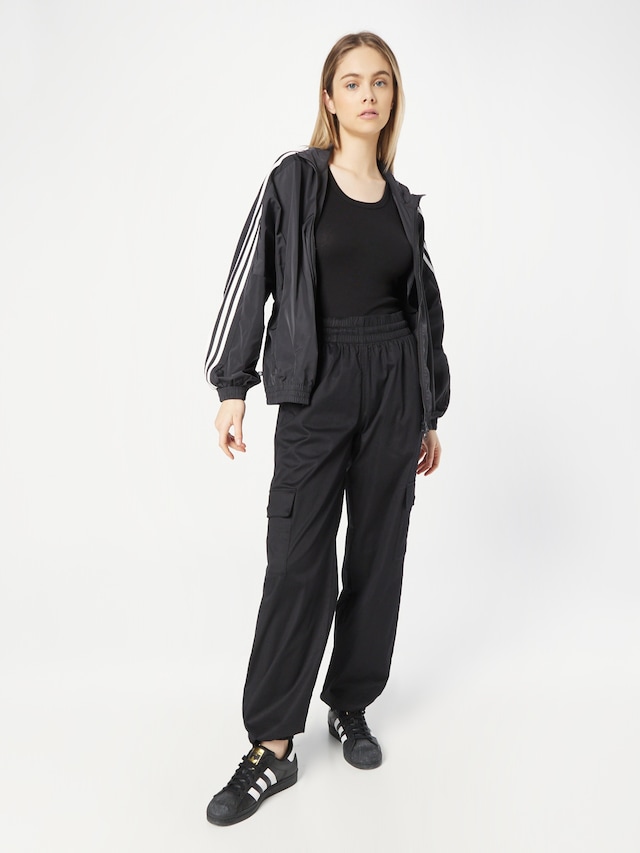 ADIDAS ORIGINALS, Cargo Pants 'Wide ', Black, Image 4 of 5