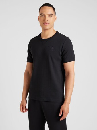 T-Shirt 'Trefoil Essentials' in Schwarz & Blau