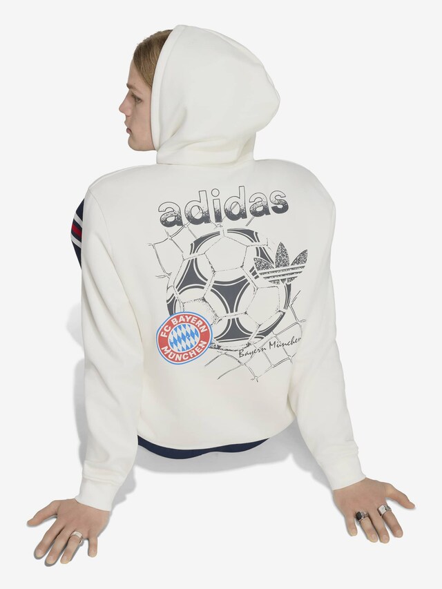 ADIDAS ORIGINALS, Sweatshirt 'FC Bayern München' Weiß, Bild 5 von 6