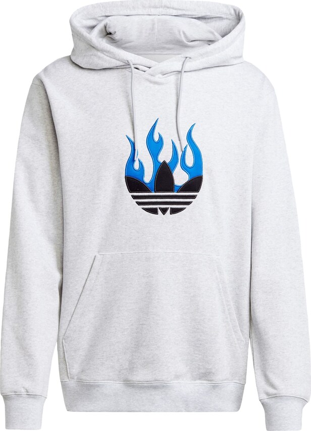 ADIDAS ORIGINALS, Sweatshirt ' Flames ', Grey, Image 1 of 5