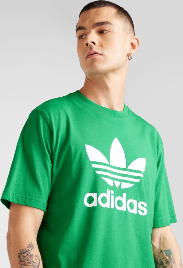 ADIDAS ORIGINALS, T-Shirt 'Adicolor Trefoil' Grün, Bild 4 von 5
