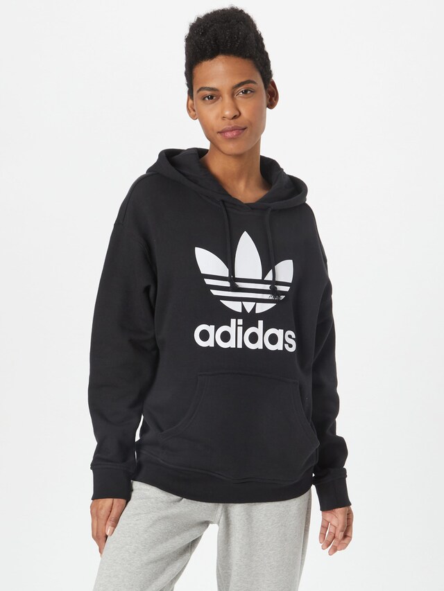 ADIDAS ORIGINALS, Sweatshirt 'Trefoil', Schwarz, Bild 2 von 5